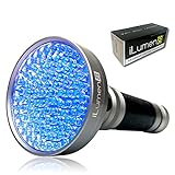 iLumen8 UV Flashlight Black Light - Extra Bright 100 LED - Best Pet Urine Detector Light Flashlight for Cat Dog Urine Carpet Stain, Pet Odors, Blacklight
