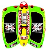 WOW Sports Big Bazooka Towable DeckTube for Boating 1 2 3 or 4 Person