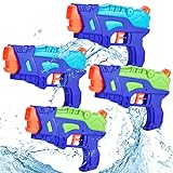 (4 Pack) Water Squirt Guns for Kids Aged 3+, Small Water Pistols Fighting Gun for Boys Girls, Also for Dog Cat Training
