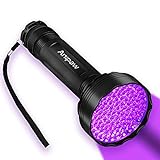 Anipaw UV Black Light Flashlight, Super Bright 100 LED 395 nM Ultraviolet Blacklight Detector for Urine for Dog/Cat, Dry Stains, Bed Bug, Professional Blacklight Flashlight for Scorpions Hunting