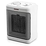Pro Breeze Space Heater – 1500W Electric Heater with 3 Operating Modes and Adjustable Thermostat - Room Heater for Bedroom, Home, Office and Under Desk - White
