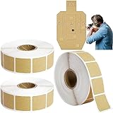 2000Pcs Square Target Pasters- Self-Adhesive Target Stickers-Shooting Labels for Pistol Shooting Range Targets