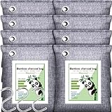 𝗠𝗮𝘆𝘂𝗻𝘂𝗼 Activated Charcoal Odor Absorber 8 Pack. Nature Fresh Bamboo Charcoal Air Purifying Bag. Moisture Absorber Deodorizer Air Freshener Strong Odor Eliminator for Home Shoe Room Closet Car