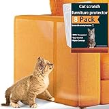 Couch Protector for Cats, 8 Pack, Anti Cat Scratch Furniture Protector, Cat Furniture Protector, Furniture Protectors from Cats, Couch Cat Scratch Protector, Corner Protectors for Cats, Couch Guards