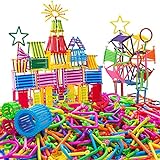 JUANYUE 500 PCS Building Toys Building Blocks Kids Educational Construction Engineering Set, Interlocking Creative Connecting Kit, STEM Toy for Both Boys and Girls