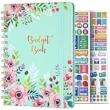 Budget Planner - Budget Book, Undated Monthly Bill Organizer with Pockets, 8.3' x 6.2', Expense Tracker Notebook, Budgeting Journal and Financial Planner/Book, Thick Paper Twin-Wire Binding
