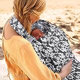 UHINOOS Nursing Cover,Infinity Soft Breastfeeding Cotton for Babies with No See Through Cotton for Mother Nursing Apron for Breastfeeding (Grey)