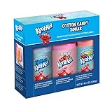 Kool-Aid Cotton Candy Flossing Sugar Party Kit 3-Pack, Blue Raspberry, Strawberry, Tropical Punch, 3-16oz Bottles of Cotton Candy Sugar Mix