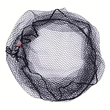 Rubber Coated Replacement Fishing Net Hook Resist for Landing Net Black X-Large 34x30x36inches