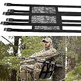 YEXEXINM 2 Pack Universal Tree Stand Seat Replacement，Adjustable Tree Stand Seat Deer Stand Replacement Accessories for Hunting, Fits All Ladder Stand, Lock On Tree Stands, (16 x 12 inches)