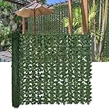 DOPGIB Artificial Ivy Privacy Fence Screen,140'x 60' (58.5 SQFT) UV-Anti Faux Hedge Fence and Fake Ivy Vine Leaf Wall Panels for Indoor&Outdoor Green Backdrop, Garden Greenery Decor