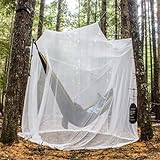 MEKKAPRO Ultra Large Mosquito Net with Carry Bag, Large 2 Openings Netting Curtains | Camping, Bedding, Patio | Carrying Pouch and Hanging Kit