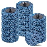 15 Pack 2' Quick Change Easy Strip Discs for Drill, TSOAPX Blue Abrasive Wheel Paint Stripping Disc, Die Grinder Attachments for Cleans Welds Rust Paint Removal Wheel