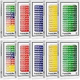 120 Pcs Kids Prepared Microscope Slides with Specimens Animals Insects Plants Flowers Specimens Microbiology Biological Sample for Student School Science Lab Supplies(60 Different Patterns)