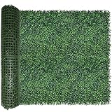 ODTORY Artificial Ivy Privacy Fence Wall Screen,40X120 in(33.5 sqft) UV-Anti Faux Boxwood Roll Panels Greenery Backdrop Ivy Vine Leaf Hedges Fence Panels for Indoor Outdoor Green Wall Decor