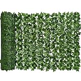 DearHouse 118x39.4in Artificial Ivy Privacy Fence Wall Screen, Artificial Hedges Fence and Faux Ivy Vine Leaf Decoration for Outdoor Garden Decor