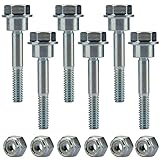 Sconva Snow Blower Shear Pins Bolts & Nuts Kit Replacement for Husqvarna 580790401 588077501 Snow Blower Parts (Pack of 6)