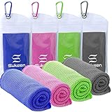 [4 Pack] Cooling Towel (40'x12'),Ice Towel,Soft Breathable Chilly Towel,Microfiber Towel for Yoga,Sport,Running,Gym,Workout,Camping,Fitness,Workout & More Activities