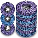 10 Pack Strip Disc Stripping Wheel - for Angle Grinders Remove Rust Paint Stripping Wheel Clean Coating Welds Rust Oxidation (4' x 5/8')