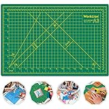 WORKLION 12' x 18' Art Self Healing PVC Cutting Mat, Double Sided, Gridded Rotary Cutting Board for Craft, Fabric, Quilting, Sewing, Scrapbooking Project……