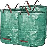 GardenMate 3-Pack 72 Gallons Reusable Garden Waste Bags (H30, D26 inches) - Yard Waste Bags