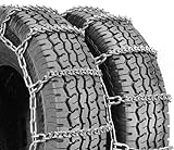 Security Chain Company QG4828 Quik Grip V-Bar Type DT Light Truck Dual and Triple Tire Traction Chain - Set of 2
