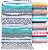 El Paso Designs Boho Blanket | Soft Woven Mexican Meditation Falsa | Perfect for Boho Home Decor, Yoga Towel, Patio, Beach Blanket, Sofa, Couch Cover (Random)