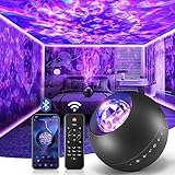 Galaxy Projector for Bedroom, White Noise Galaxy Light, Remote Timer Star Projector, Bluetooth Music Night Light Projector for Kids Teen Adult Bedroom Decor