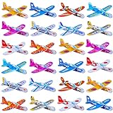 Manmel 50 Pcs Foam Gliders Planes Toys for Kids, Paper Airplane, Party Favors Goodie Bag Stuffers, Outdoor Flying Toys, Bulk for Classroom Prizes Boys and Girls