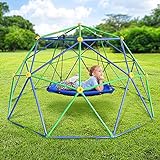 JYGOPLA 10FT Climbing Dome, Geometric Dome Climber Supporting 800LBS with Rust & Uv Resistant, Geo Jungle Gym for Kids 3 to 8 Backyard, Much Easier Assembly