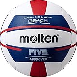 Molten FIVB Approved Elite Beach Volleyball Red/White/Blue