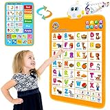 Electronic Alphabet Wall Chart, Talking ABC Interactive Alphabet Poster at Daycare, Preschool, Kindergarten for Toddlers, Kids Educational Learning Toys Birthday Gifts for 1 2 3 4 Year Old Girls Boys