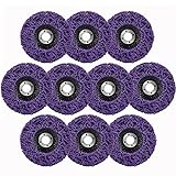 10 Pack Strip Discs Rust Remover Wheel Paint Removal Disc for Angle Grinder Clean Paint, Rust Welds, Oxidation (4'' x 5/8'')