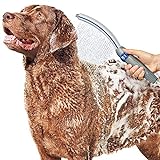 Waterpik Pet Wand Pro Dog Shower Attachment for Fast and Easy Dog Bathing and Cleaning, Indoor and Outdoor Sprayer Includes 8-Foot Flex Hose, Blue/Grey, PPR-252E