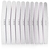 Professional Nail Files Emery Boards - (Pack of 10) STRONG HIGH QUALITY Nails Files 100 180 Grit File Emery Boards For Nails Natural Acrylic Nails Nail File Set