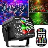 Party DJ Lights with Remote Control, Portable Mini Disco Ball Stage Light, Sound Activated USB Powered Bright RGB Led Projector Strobe Lamp for Room Home Decor Birthday Gift Bar Rave Karaoke Xmas Show
