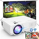 Projector with WiFi and Bluetooth, 2023 Upgrade 9500L Outdoor Projector, Mini Movie Projector Supports 1080P Synchronize Smartphone Screen by WiFi/USB Cable for Home Entertainment
