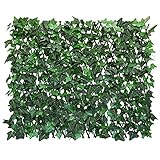 GLANT Expandable Fence Privacy Screen for Balcony Patio Outdoor,Decorative Faux Ivy Fencing Panel,Artificial Hedges (Single Sided Leaves) (1, Green-Ivy)