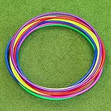 METIS Hula Hoops – Fitness & Dance and Exercise | 6 or 12 Pack – Multiple Color Options | Hula Hoops for Kids & Hula Hoops for Adults (Pack of 6, 23.5 Inches)