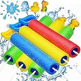 Water Guns for Kids, Outdoor Water Toys - Shoot Up to 40 Feet, Squirt Gun Pool Toys for 4, 5, 6, 7, 8, 9, 10 Years Old Boys, Water Blasters for Kids and Adults (6 Pack)