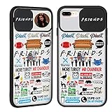 Joyleop Friends Case for iPhone 6 Plus/6S Plus/7 Plus/8 Plus 5.5',Trendy Cover Unique Design Fun Funny Cool Designer Aesthetic Fashion Stylish Cases for Girls Boys Men Women for iPhone 6/6S/7/8 Plus