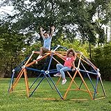 Big Sky 7.5’ Dome Climber Jungle Gym for Outdoor or Indoor Use with 6 Solar LED Lights and 16 Climbing Grips