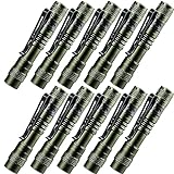 Beieverluck 10 Pack Small Mini LED Flashlight Handheld Pen Light Flashlight Tactical Pocket Torch PenLight with Clip Led Pen Flashlight for Camping Outdoor Emergency Inspection