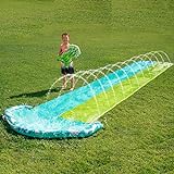 20ft x 62in Water Slide with 2 pcs Bodyboards, Summer Toy with Build in Sprinkler for Backyard and Outdoor Slip Water Toys Play