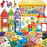 Liberty Imports Big Building Blocks 166 Pieces with Storage Box | Large Bricks Set Educational DIY Classic Construction Toy for Kids, Compatible with Major Brands
