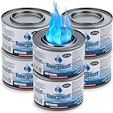 Food Warmer Gel Cans for Chafing Dish (Set of 6 Gel Warming Cans) - Food Warmers for Parties, Buffet Trays, Catering Dishes - Disposable Chafing Burners to Keep Food Warm - Best Food Heaters