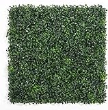 DOEWORKS 6PCS Artificial Boxwood Hedges Panels, 20' x 20' Faux Plant Ivy Fence Wall Cover, Outdoor Privacy Fence Screening Backdrop Garden Yard Party Decoration