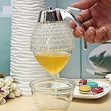 Sencoo No Drip Honey Dispenser | Syrup Dispenser | Includes Counter Top Storage Stand (acrylic)