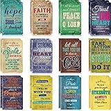 24 Pieces Bible Verse Notebook Religious Motivational Notepads Colorful Rustic Small Pocket Journal Inspirational Notepads Christian Notebooks for Office School Home Travel Supplies, 3.2 x 5 Inches