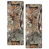 Soaoo 2 Pack Camo Hunting Seat Cushion Two Man Ladder Tree Stand Seat Replacement for 2 Person Seating 38 x 14 x 1.5 Inch Camouflage Deer Hunting Pad Waterproof for Camping Fishing Hiking Outdoor